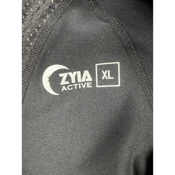 Zyia Active Jacket Full Zip‎ Black Long Sleeve Pockets Athletic Women's X-large - Picture 5 of 8